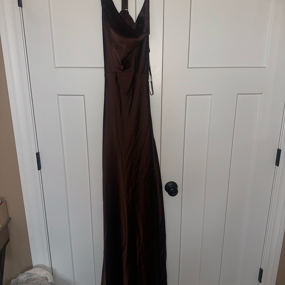 Macy's Strapless Brown Gown
